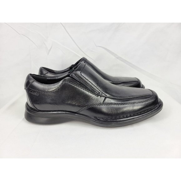 Clarks Other - Clarks Escalade Step Leather Loafer Shoes Sneakers Mens Size 10 Wide Black 14885